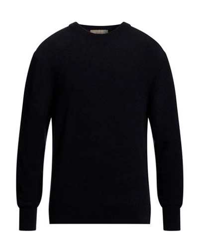 Maison Flaneur Maison Flâneur Man Sweater Midnight Blue Size 42 Virgin Wool, Polyamide, Cashmere