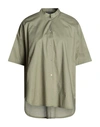 Neirami Woman Shirt Military Green Size 2 Cotton