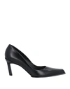 Raf Simons Pump With Squared Nose Black In Black