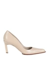 Raf Simons Woman Pumps Beige Size 7 Leather