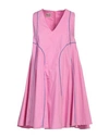 Mariuccia Woman Mini Dress Pink Size S Cotton