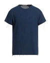 Takeshy Kurosawa Man T-shirt Navy Blue Size Xxl Polyester