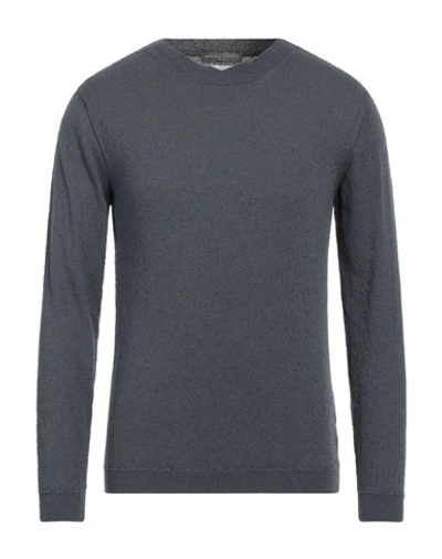 Daniele Fiesoli Man Sweater Lead Size L Organic Cotton, Polyamide In Grey