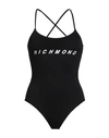 John Richmond Woman One-piece Swimsuit Black Size Xl Polyamide, Elastane