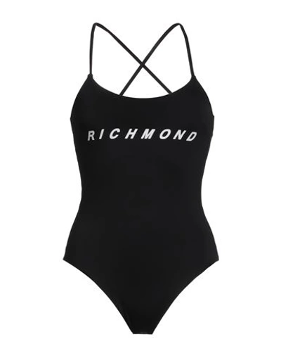 John Richmond Woman One-piece Swimsuit Black Size L Polyamide, Elastane