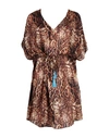 4GIVENESS 4GIVENESS WOMAN COVER-UP CAMEL SIZE ONESIZE VISCOSE