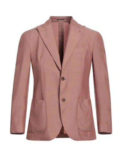 Lardini Man Blazer Pink Size 38 Wool, Tencel