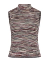 M Missoni Woman Turtleneck Military Green Size L Wool, Viscose