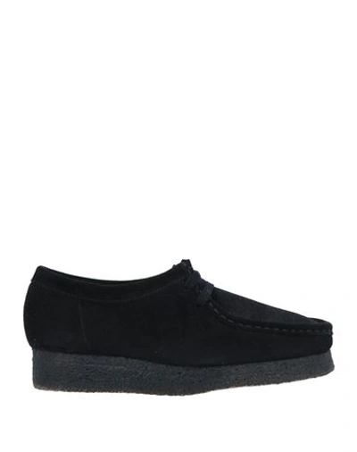 Clarks Originals Black Desert Trek Derbys In Black Sde