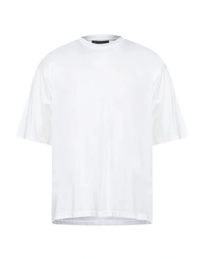Low Brand T-shirt In White Cotton In Bianco