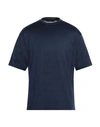 Low Brand Man T-shirt Navy Blue Size 3 Cotton