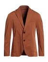 Manuel Ritz Man Blazer Brown Size 44 Polyamide, Elastane In Brown