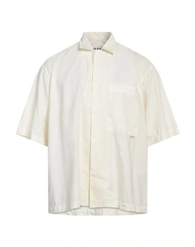 Sunnei Man Shirt Beige Size Xl Cotton