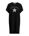 Shirtaporter Woman Mini Dress Black Size Xl Cotton