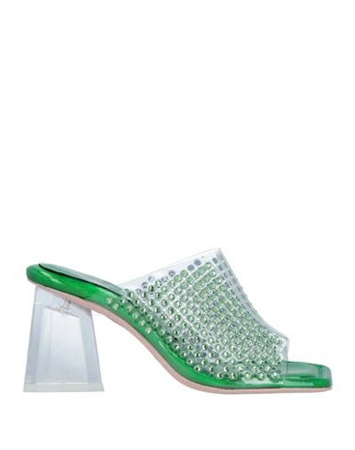 Ras Woman Sandals Emerald Green Size 10 Plastic