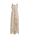 Blumarine Woman Maxi Dress Beige Size 12 Viscose In Beige