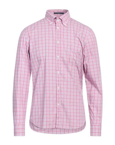 B.d.baggies B. D.baggies Man Shirt Pink Size Xl Cotton