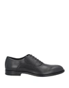 Manuel Ritz Man Lace-up Shoes Black Size 12 Leather, Rubber