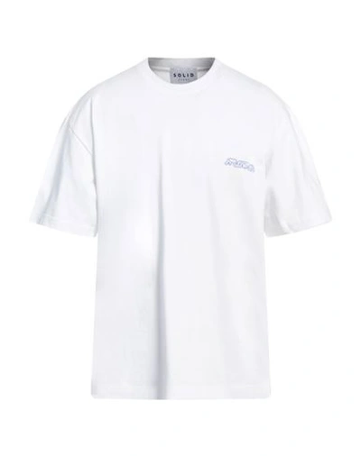 Solid Homme Man T-shirt White Size 40 Cotton