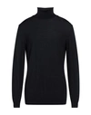 Entre Amis Man Turtleneck Midnight Blue Size Xxl Wool, Polyamide, Viscose In Blue