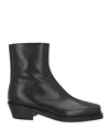Y/PROJECT Y/PROJECT MAN ANKLE BOOTS BLACK SIZE 9 LEATHER