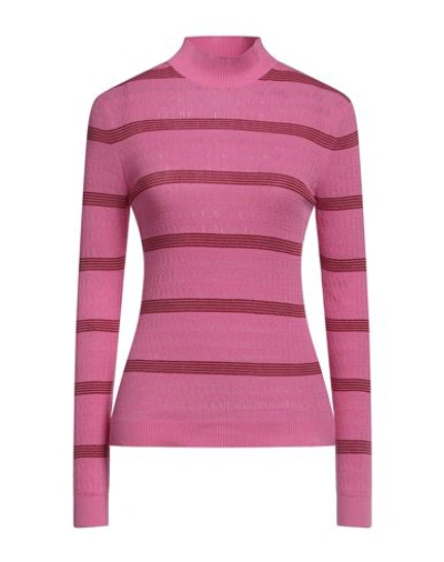 Ps By Paul Smith Ps Paul Smith Woman Turtleneck Fuchsia Size L Organic Cotton In Pink