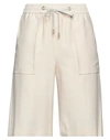 Eleventy Woman Shorts & Bermuda Shorts Beige Size 2 Lyocell, Polyester In Beige