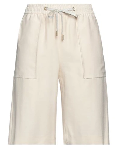 Eleventy Woman Shorts & Bermuda Shorts Beige Size 2 Lyocell, Polyester