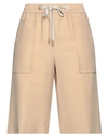 Eleventy Woman Shorts & Bermuda Shorts Sand Size 6 Lyocell, Polyester In Beige