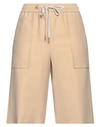 Eleventy Woman Shorts & Bermuda Shorts Sand Size 4 Lyocell, Polyester In Beige