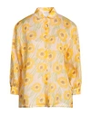 Siyu Woman Shirt Yellow Size 10 Ramie In Yellow
