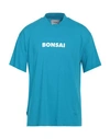 Bonsai Man T-shirt Azure Size Xl Cotton In Multicolor