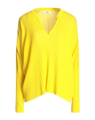 Sminfinity Woman Sweater Yellow Size S Silk, Cotton