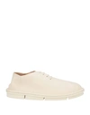 MARSÈLL MARSÈLL MAN LACE-UP SHOES IVORY SIZE 9 LEATHER