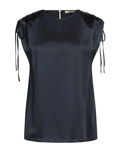 Odeeh Woman Top Midnight Blue Size 8 Acetate, Viscose