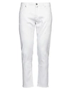 Incotex Man Pants White Size 35 Linen, Cotton, Elastane