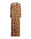 Siyu Woman Maxi Dress Yellow Size 8 Polyamide, Elastane In Yellow