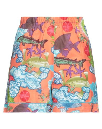 Connor & Blake Woman Shorts & Bermuda Shorts Salmon Pink Size L Cotton