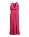 Odi Et Amo Woman Midi Dress Fuchsia Size S Polyester In Pink