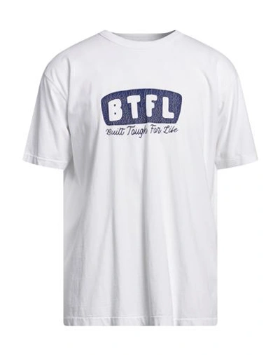 Btfl Man T-shirt White Size Xl Cotton
