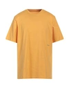 Oamc Man T-shirt Ocher Size S Organic Cotton, Elastane In Yellow
