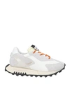 Run Of Woman Sneakers Light Grey Size 7 Leather, Textile Fibers In Grey