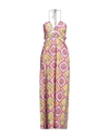 4GIVENESS 4GIVENESS WOMAN MAXI DRESS FUCHSIA SIZE L POLYESTER, ELASTANE