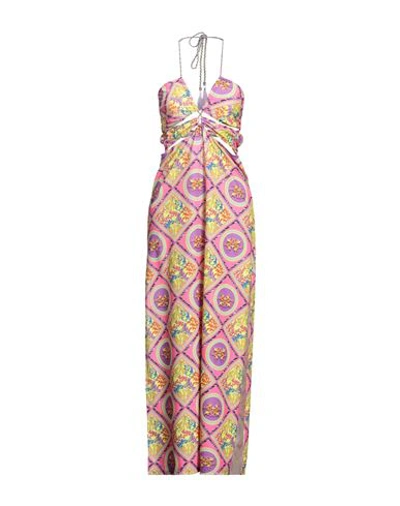 4giveness Woman Maxi Dress Fuchsia Size L Polyester, Elastane In Pink