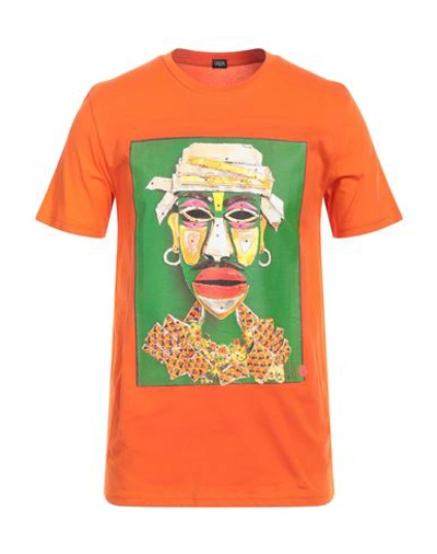 Seetees Man T-shirt Orange Size Xxl Cotton