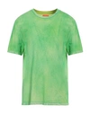 Notsonormal Man T-shirt Acid Green Size L Cotton, Recycled Cotton