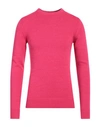 Yoon Man Sweater Fuchsia Size 44 Acrylic, Virgin Wool, Alpaca Wool, Viscose In Pink