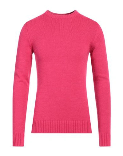Yoon Man Sweater Fuchsia Size 44 Acrylic, Virgin Wool, Alpaca Wool, Viscose In Pink