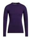 Yoon Man Sweater Purple Size 44 Acrylic, Virgin Wool, Alpaca Wool, Viscose