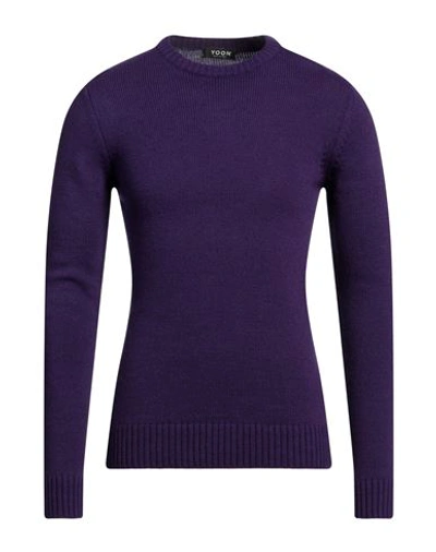 Yoon Man Sweater Purple Size 44 Acrylic, Virgin Wool, Alpaca Wool, Viscose